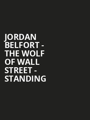 Jordan Belfort - The Wolf of Wall Street - Standing at Eventim Hammersmith Apollo